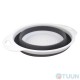 Arino folding colander with two handles, silicone, white, 24*19*8 cm