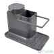Arino Kitchen Organizer with Soap Dispenser, Gray