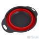Arino folding colander with two handles, silicone, red, 24*19*8 cm