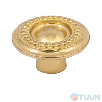 Furniture handle Ompporro 014035L KNOB mm. 35 pol.. Brass