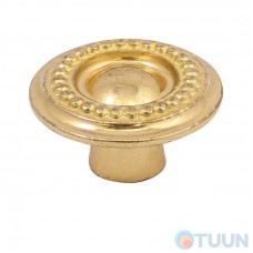 Furniture handle Ompporro 014035L KNOB mm. 35 pol.. Brass