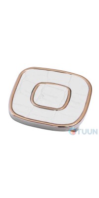 Furniture handle 24064E0525B.32 leather/pol. nickel