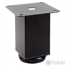 Furniture leg square Comit 50x50x100 mm black