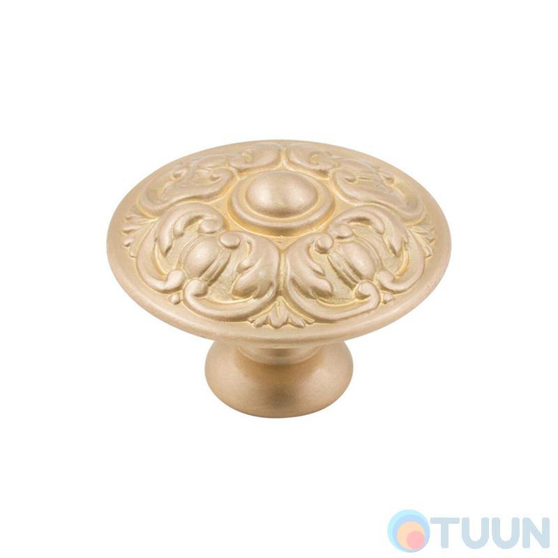 Furniture handle Ompporro 013240h KNOB mm. 40 matte brass oro satinato