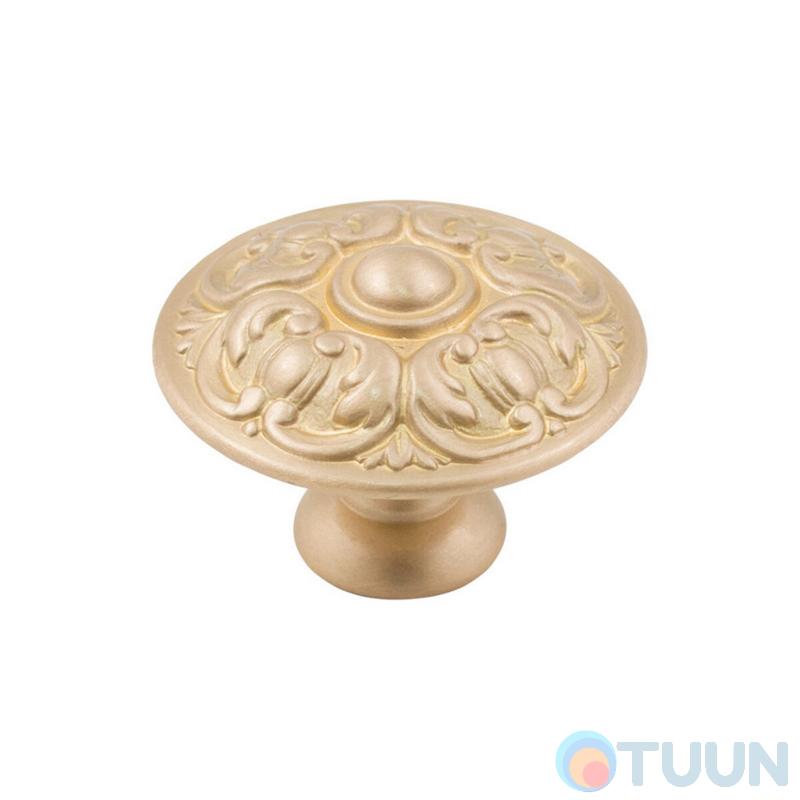 Furniture handle Ompporro 013240h KNOB mm. 40 matte brass oro satinato