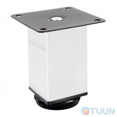 Furniture leg square Comit 50x50x100 mm chrome