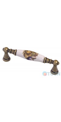 Furniture handle 15141PO962H.09 porcelain/florence