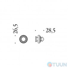 Furniture handle Colombo KIM 119-BRV polished bronze.