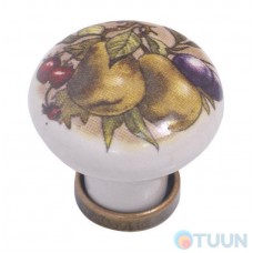 Furniture handle-knob 24136PO302H.09 porcelain/florence
