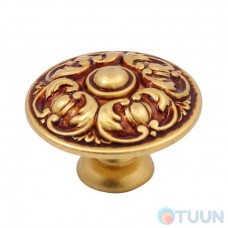 Furniture handle Ompporro 013240h KNOB mm. 40 ant gold