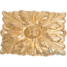 Decorative accessory Ompporro 020748L ROSETTE mm. 33x48pol.brass