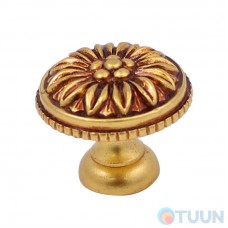 Furniture handle Ompporro 013035H KNOB mm. 35 ant gold