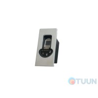 Biometric fingerprint reader Mottura Art. 99748CS000 with transponder reader matte chrome