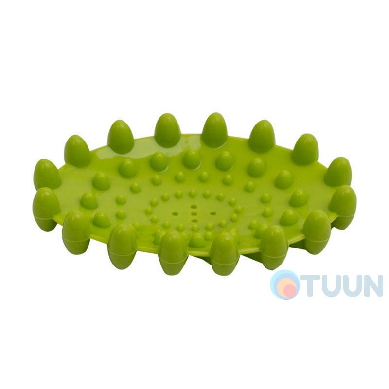 Oval star silicone soap dish green Arino