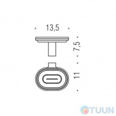 Colombo B0101 LunaSoap dish chrome hanging