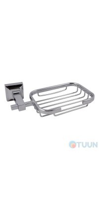 Square mesh soap dish, chrome AR-6556