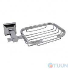 Square mesh soap dish, chrome AR-6556