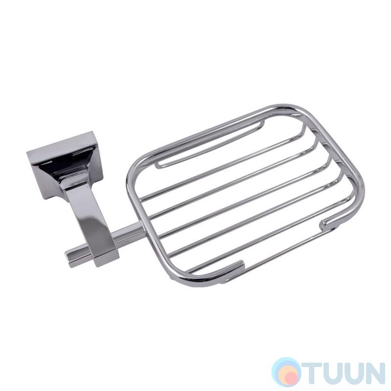 Square mesh soap dish, chrome AR-6556