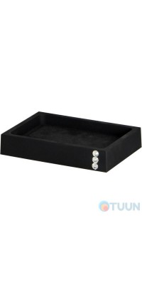 Trento Crystal ruber Soap dish black