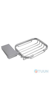 Square mesh soap dish, chrome AR-2056