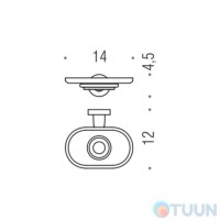 Colombo B2701 Basic Мильниця скло/хром