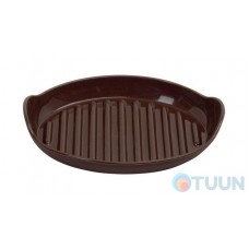 Oval silicone soap dish chocolate Arino