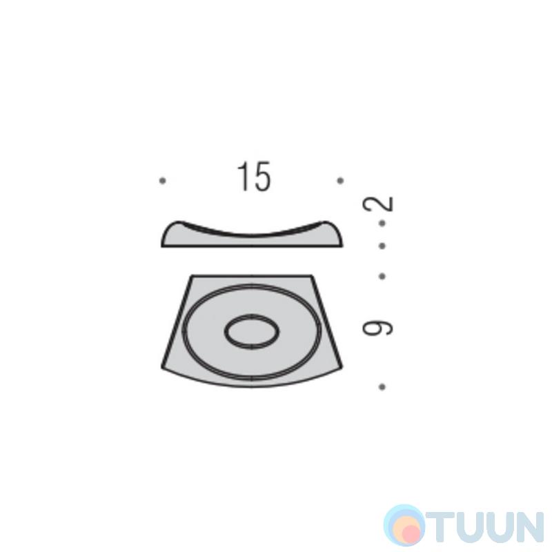 Colombo B2840 Land Soap dish chrome