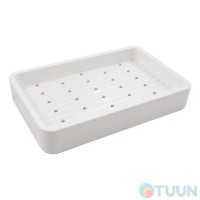 Arino Home soap dish, white, plastic