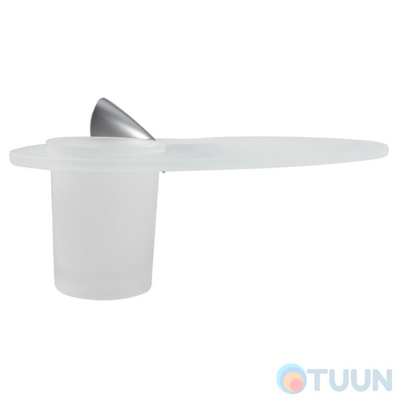 Colombo B2404 LinkSoap dish with glass satin chrome