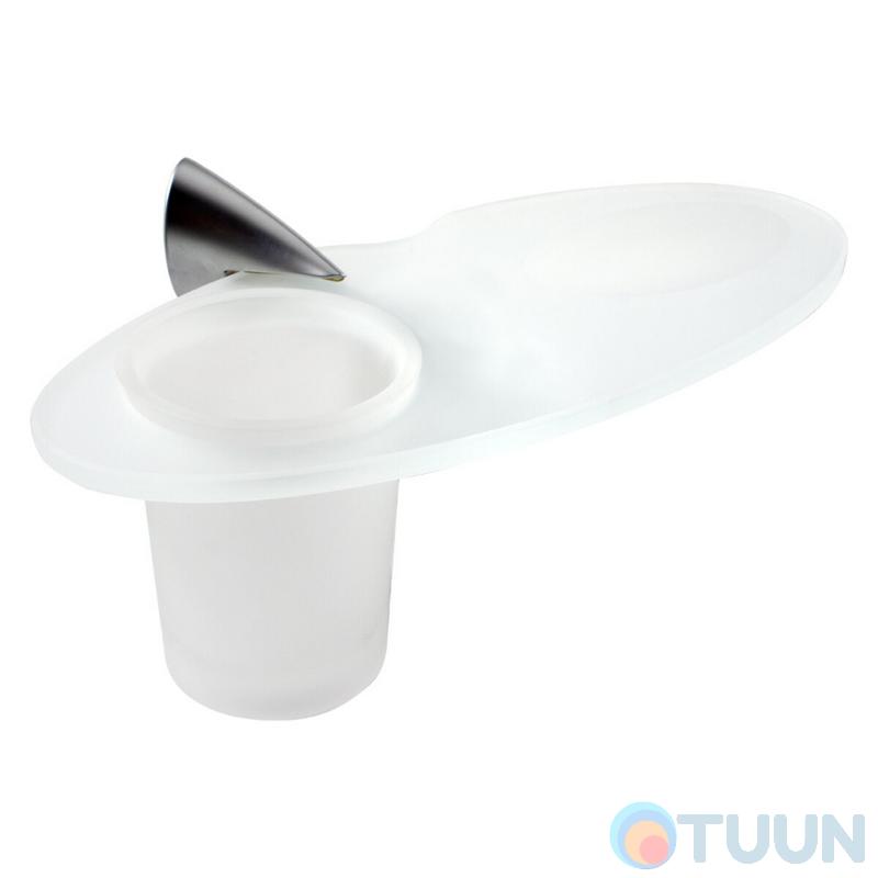 Colombo B2404 LinkSoap dish with glass satin chrome