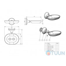 Oval soap dish 640159 A