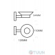 Soap dish chrome 9606