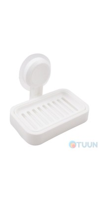 Arino Home White soap dish, tape, white, plastic