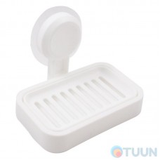 Arino Home White soap dish, tape, white, plastic