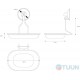 Plastic Soap Dish (new) with suction cups TC 1336