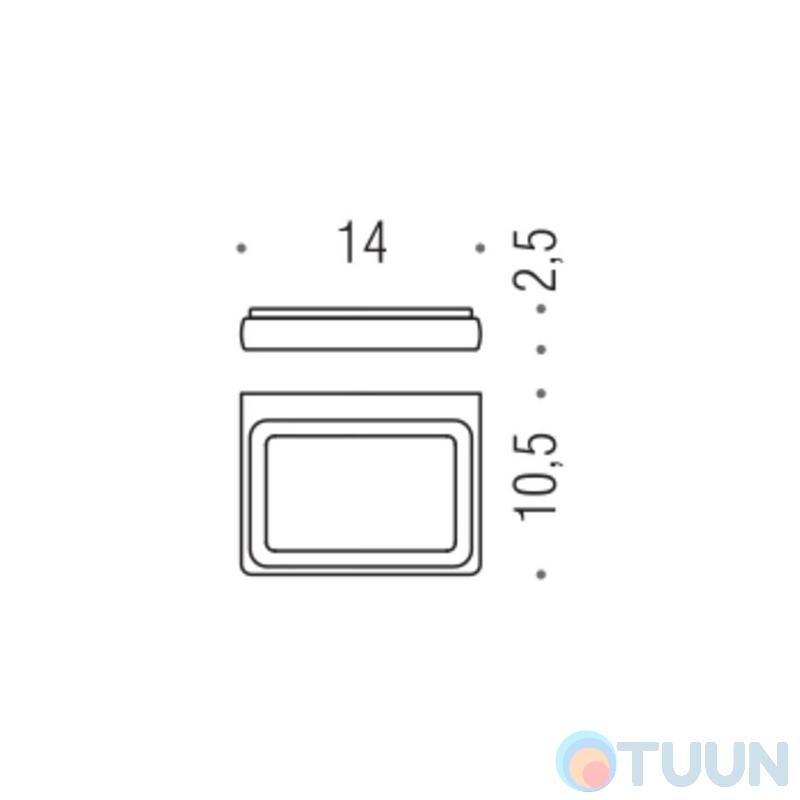 Colombo B6201 LuluSoap dish chrome