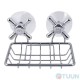 Arino Ventil soap dish, steel, chrome