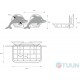Soap dish-net "Dolphin" W2513С