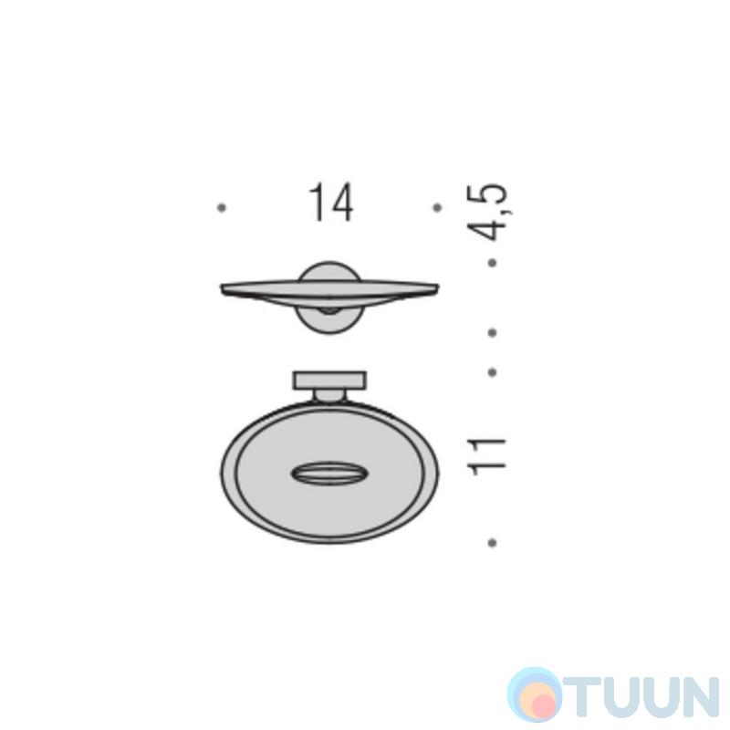 Colombo W4901 PlusHanging soap dish chrome