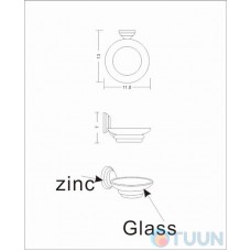 Soap dish chrome 3102
