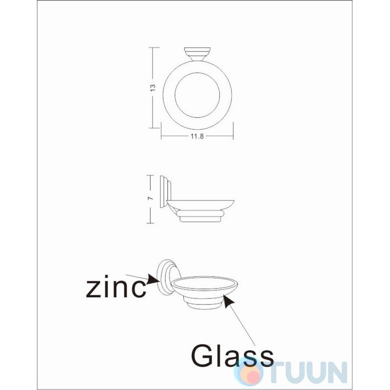 Soap dish chrome 3102