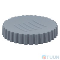 Мыльница Arino Grezzo Grey пластик, серый