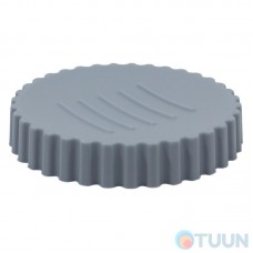 Soap dish Arino Grezzo Grey plastic, gray