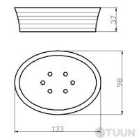 Мыльница белая Trento Bergamo