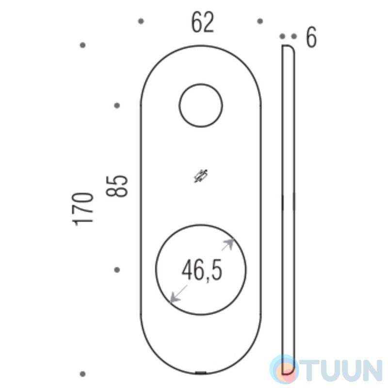 Plinth Blindate PB02 Polished Brass