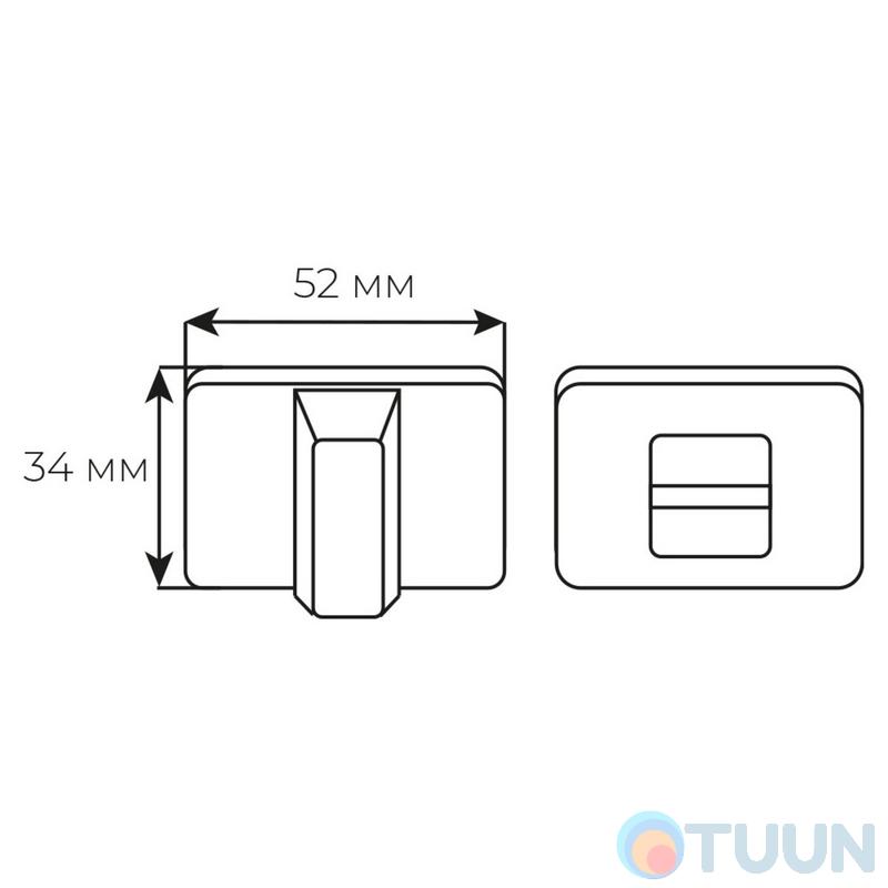 Накладка Tupai 3045 вж нікель
