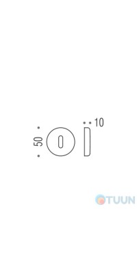 Накладка Colombo CD 1063 прор антична латунь Ida, Mach, Olly, Peter