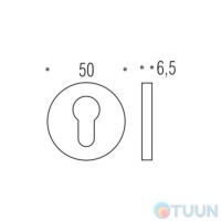 Colombo FF cover 13 cl matte chrome Slim, Trama