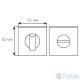 Comit WC cover brushed nickel matte Garda A (size 6mm)