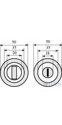 Pad WC-52 pol. brass for Forina, Novella, Stella, Nika, Giza, Lira, Milla, Alice, Ice RDA